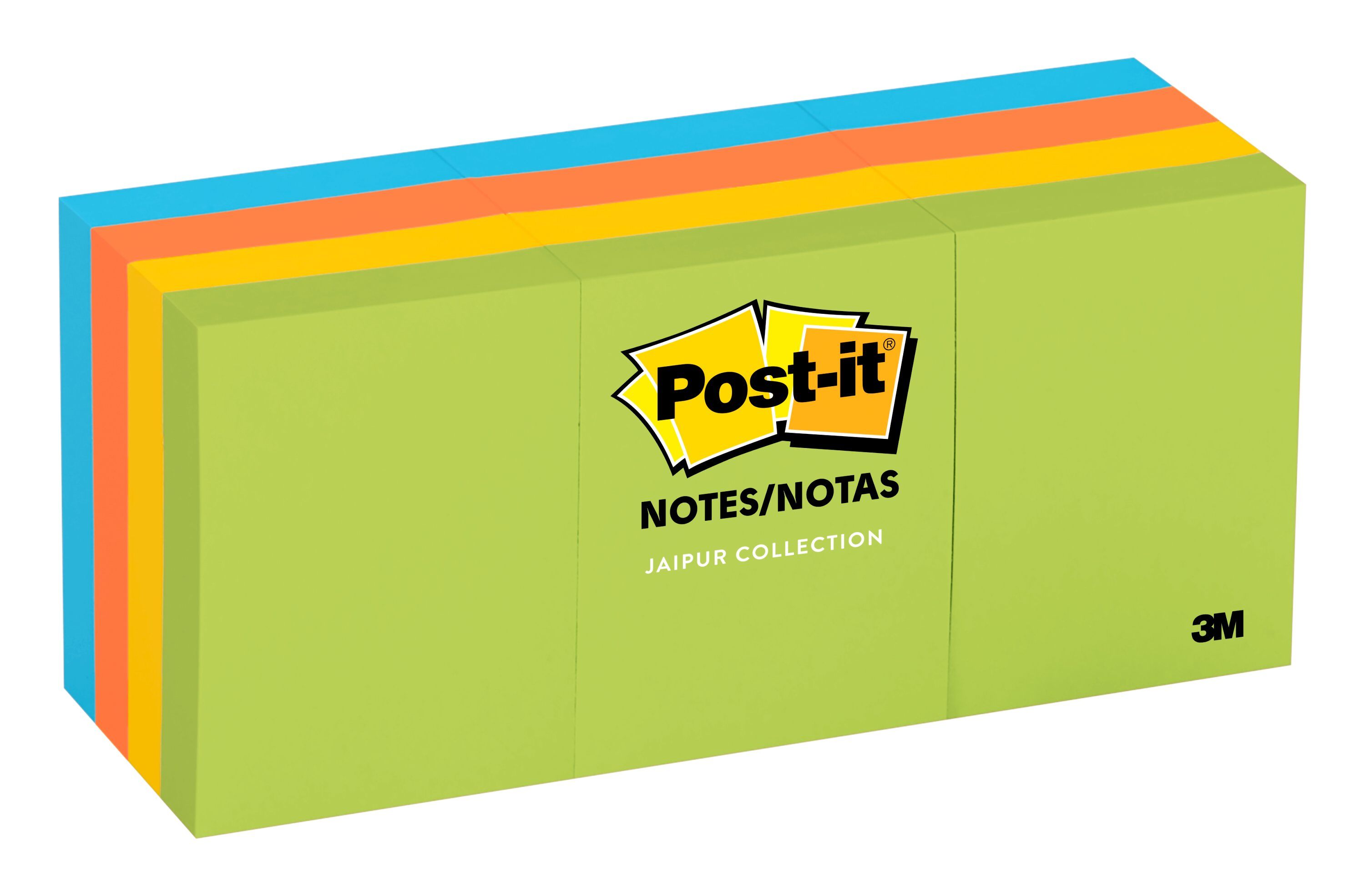 4A Sticky Big Pad,11 x 11 in,Large Size,Neon Yellow,Orange,Red and Green,Self-Stick Notes,30 Sheets//Pad,4 Pad//Pack,4A BP 1111-Nx4